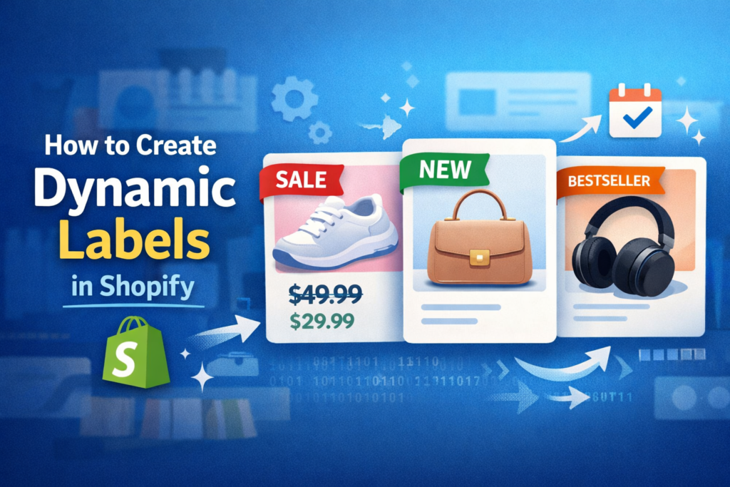 How to Create Dynamic Labels Sale, New, Bestseller in Shopify
