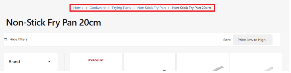 Sub Collection Level 3 Breadcrumb Example